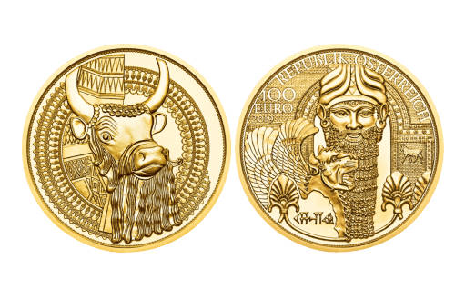 Австрийская золотая монета «Золото Месопотамии»