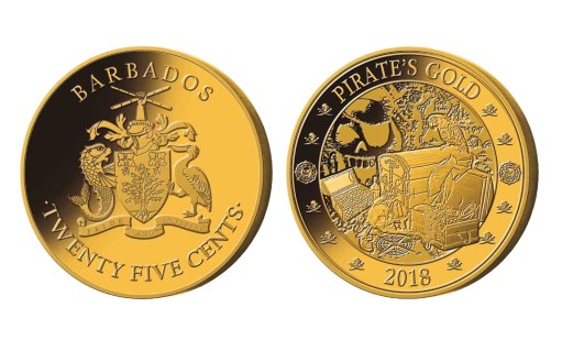 Барбадос выпустил памятные монеты «Золото пиратов»
