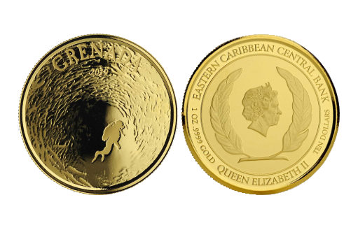Две монеты Восточных Карибов «Гренада: Рай для дайвинга»