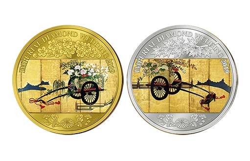 выпуск серебряной и золотой монеты к годовщине свадьбы