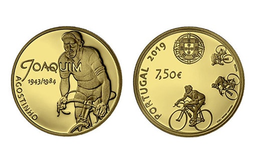 в Португалии вышла в продажу золотая монета Хоаким Агостиньо