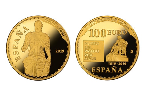 испанская золотая монета в честь Л.Леони