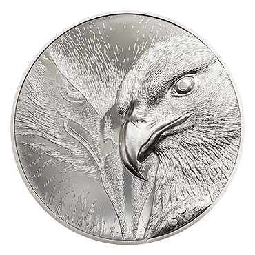 реверс серебряной монеты Величественный Орел