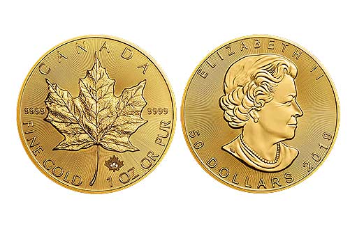 Инвестиционная золотая монета с высокой степенью защиты, посвященная традиционному национальному символу Канады «Кленовый лист»