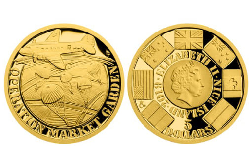 золотая монета Маркет Гарден по эмитенту Ниуэ