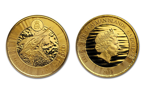 В США по заказу правительства Каймановых Островов выпущена золотая монета с изображением марлина