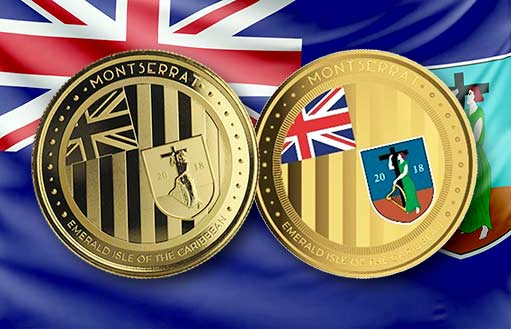 золотые монеты Монтсеррат Восточные Карибы