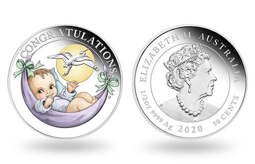 в подарок к рождению ребенка предназначены монеты Австралии
