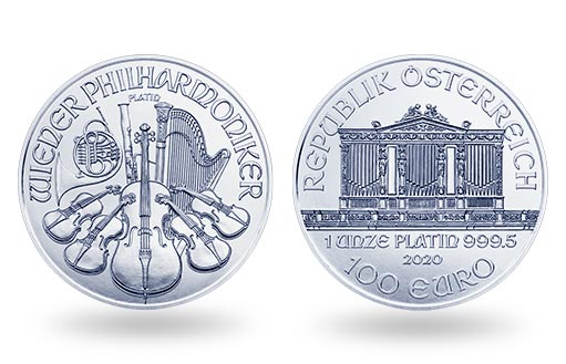 австрийские инвестиционные монеты 2020 года из платины