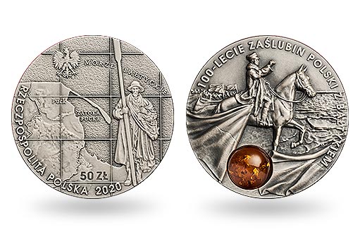 обручению Польши с Балтийским морем посвящена серебряная монета