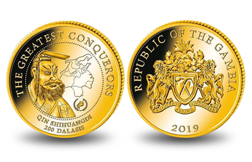 Гамбия посвятила золотую монету императору Цинь