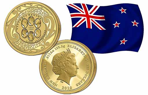 золотая монета к 200-летней годовщине появления на свет английской королевы Виктории