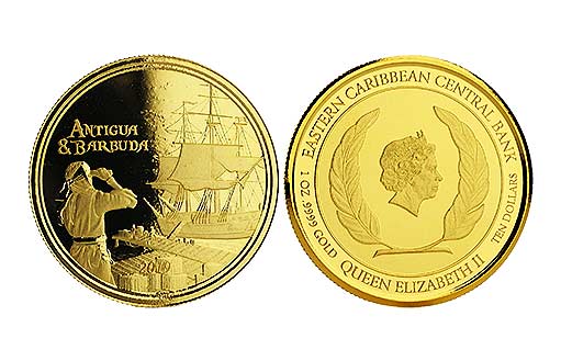 Золотые монеты «RUM RUNNER», посвященные производству и контрабанде рома