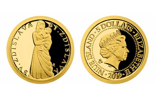 Вышла в обращение памятная монета из золота в честь «Святой Здиславы»