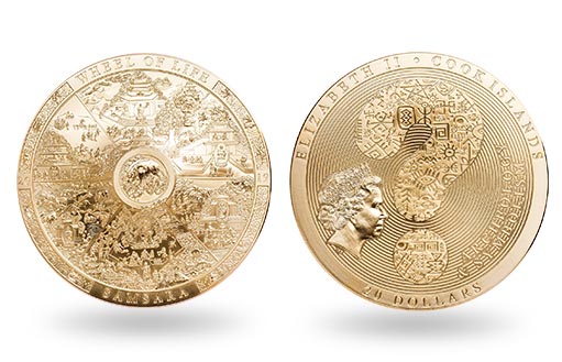 коллекционная серебряная монета в честь Сансары