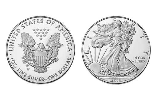 серебряная монета «Американский Орел» вышла в коллекционном варианте