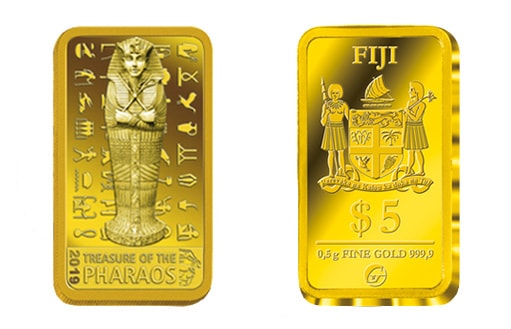 инвестиционная монета Фиджи посвящена золоту фараонов