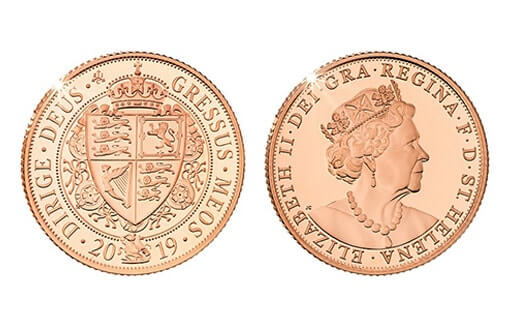 памятная монета из золота, посвященная полукороне королевы Виктории
