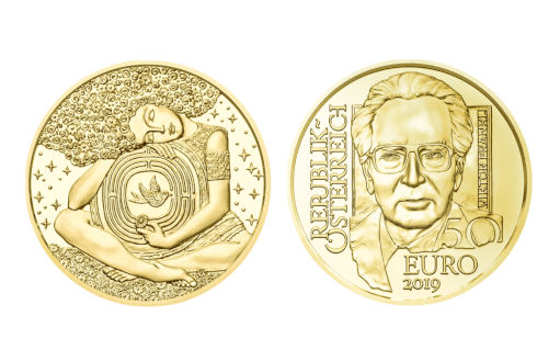 Виктор Франкл на золотых австрийских монетах