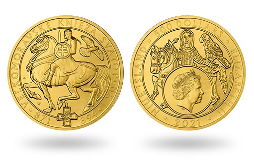 От имени Ниуэ были выпущены золотые памятные монеты, посвященные правителю Великой Моравии