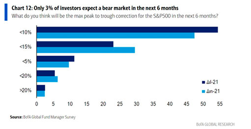 Ожидания инвесторов относительно следующего пика фондового рынка