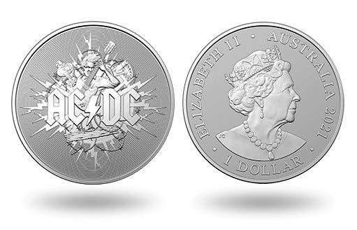 гитарист «AC/DC» изображен на серебряных монетах Австралии