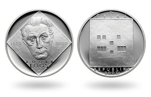 серебряные монеты Чехии отмечают 150-летний юбилей Адольфа Лооса
