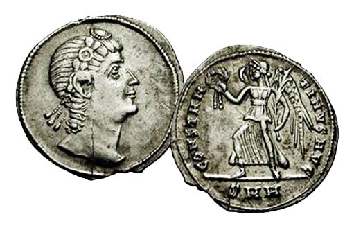 монета Константина I 307-337 гг. н.э.