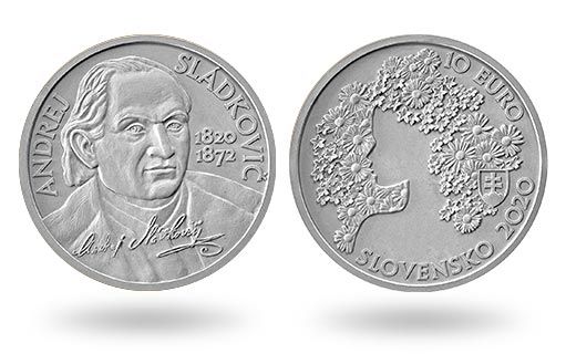 Словакия отпраздновала день рождения Андрея Сладковича серебряной монетой