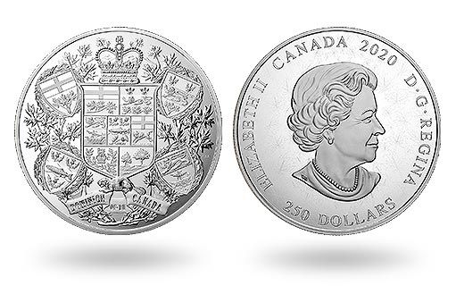 традиции национальной геральдики воспеты на канадской монете