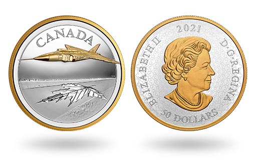 Канада отчеканила серебряные монеты Avro Arrow