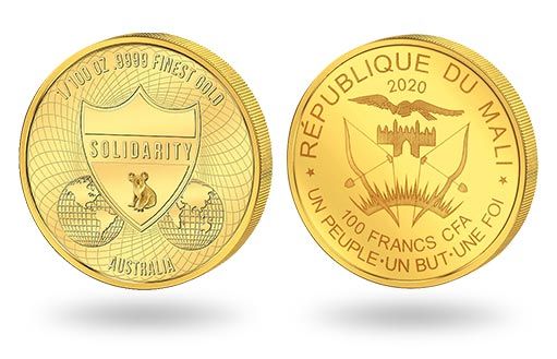 золотые монеты Мали посвящены Австралии