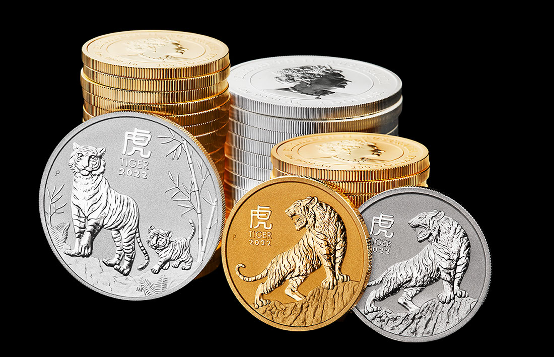 Примечание: золотая монета в 1/20 унции, серебряная в 5 унций и 1 килограмм...