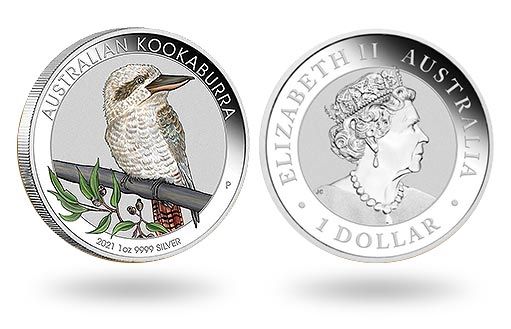 серебряные монеты Австралии с изображением кукабарры