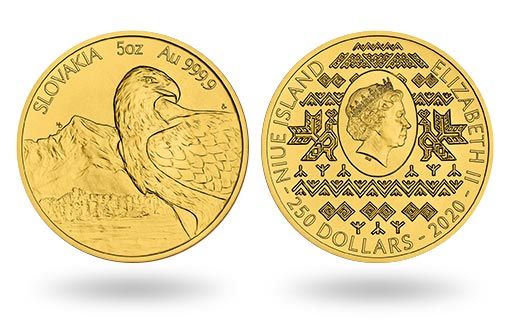 золотые инвестиционные монеты с орланом