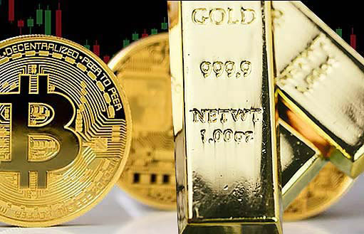 инвесторы уходят из биткойнов в золото