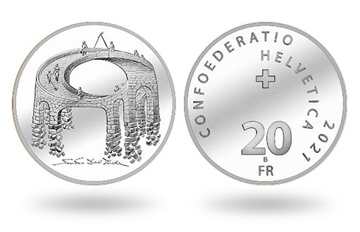 Швейцария отчеканила серебряные монеты Мост времени