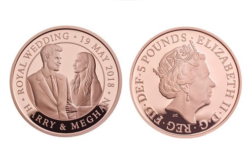 Памятные монеты в честь свадьбы принца Гарри