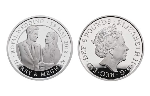 Памятные монеты в честь свадьбы принца Гарри