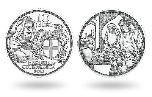 В Австрии вышла последняя из пяти монет, посвященных романтизированному образу рыцаря