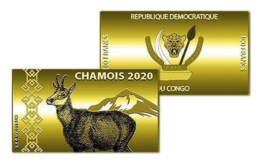 Конго изобразило серну на золотых монетах