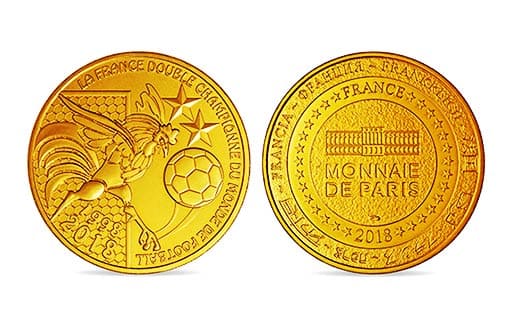 Золотые французские монеты к ЧМ по футболу