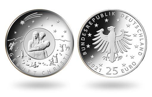 серебряные монеты Германии посвящены Рождеству