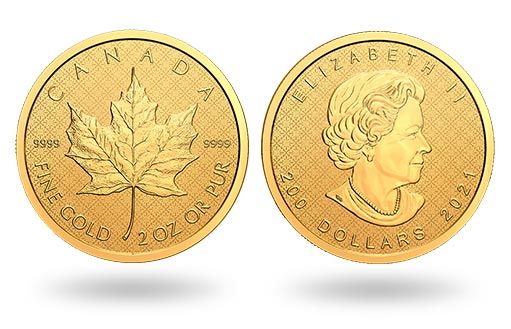 золотая инвестиционная монета Кленовый лист