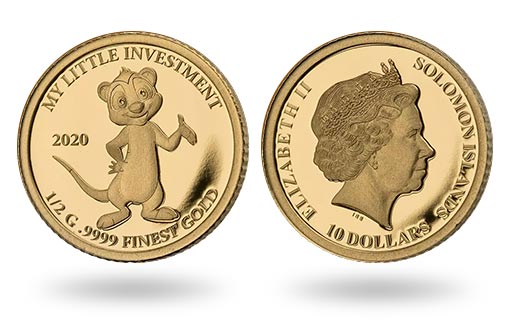 По заказу Соломоновых островов выпущена монета из инвестиционного золота с изображением маленького суриката
