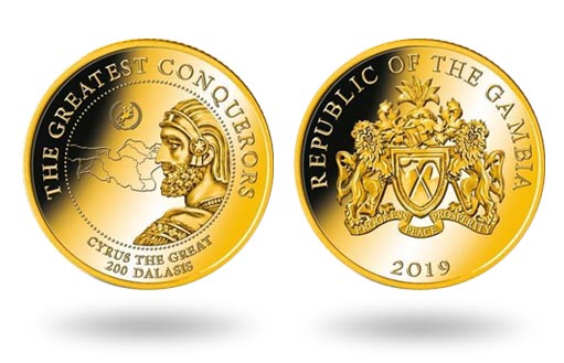 Киру Великому посвящены монеты из золота, выпущенные Гамбией