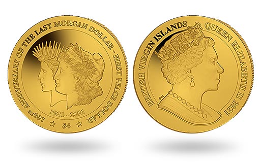 золотые монеты Британских Виргинских островов