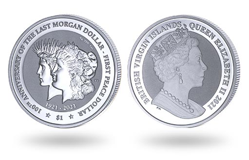 серебряные монеты Британских Виргинских островов
