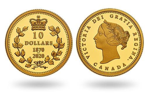 золотые монеты Канады рассказывают о первой валюте Доминиона
