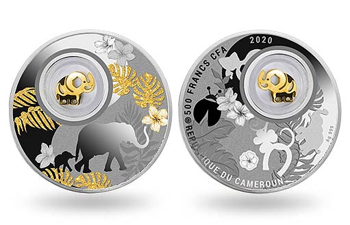 Серебряная монета в подарок «Слоник»